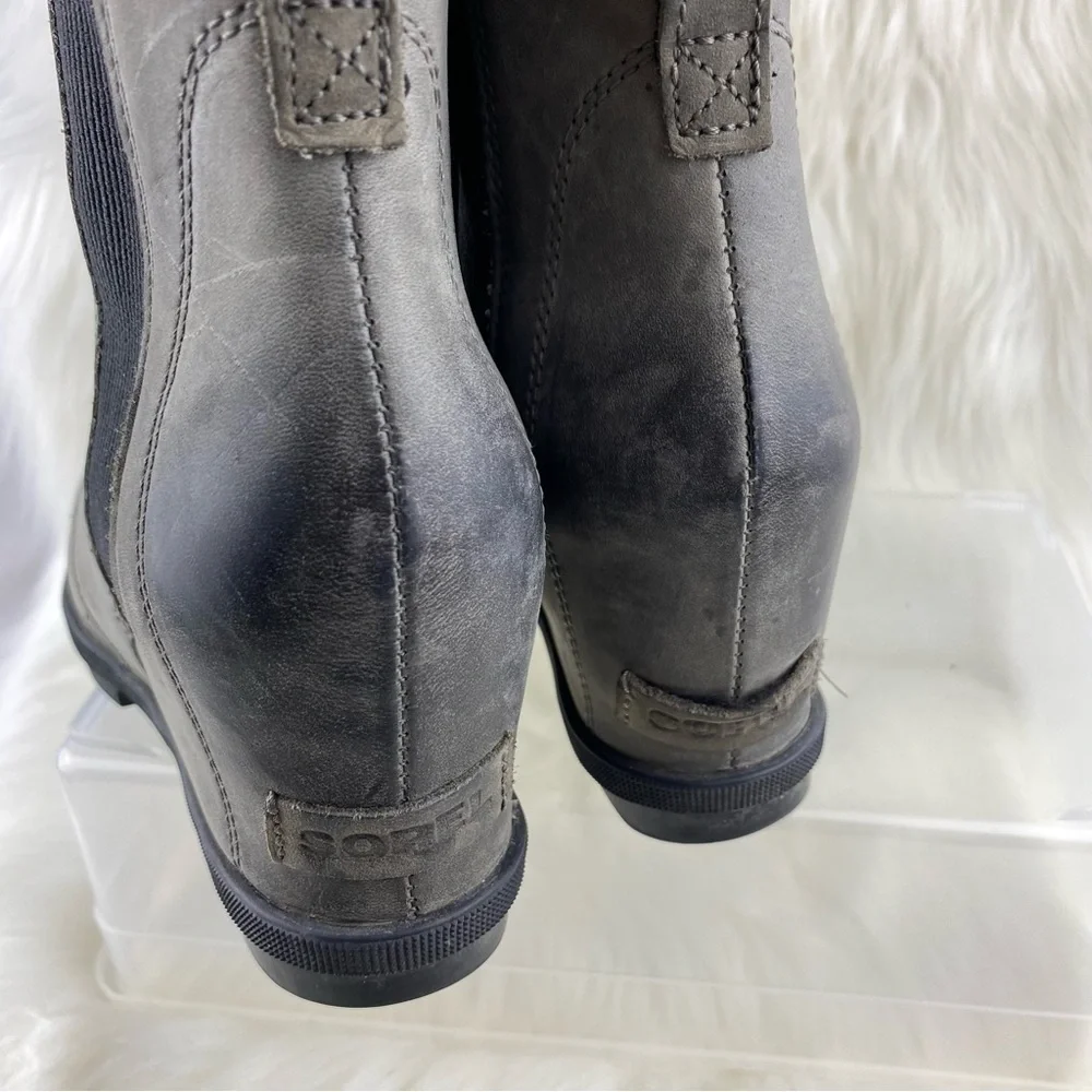SOREL JOAN OF ARCTIC ANKLE BOOTIES WEDGES